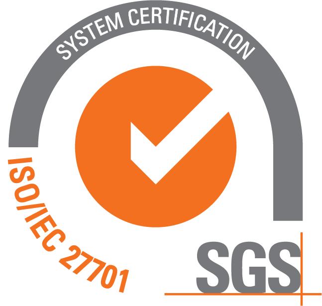 Logotip certifikata ISO/IEC 27701.